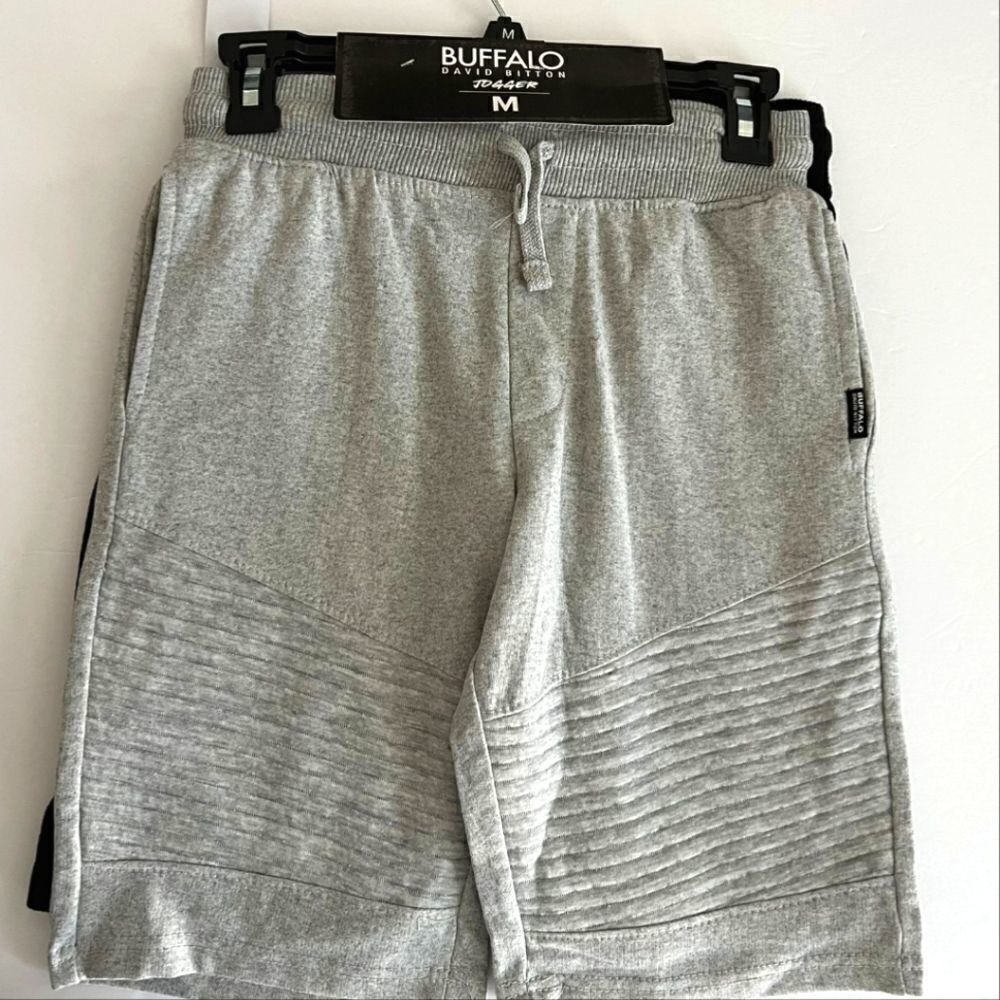 2pc Buffalo David Bitton M (10/12) Boys‎ Fleece Elastic Waist Shorts